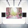 2D plane background photography backdrop - elegant and romantic background decoration featuring pink flower scenes
