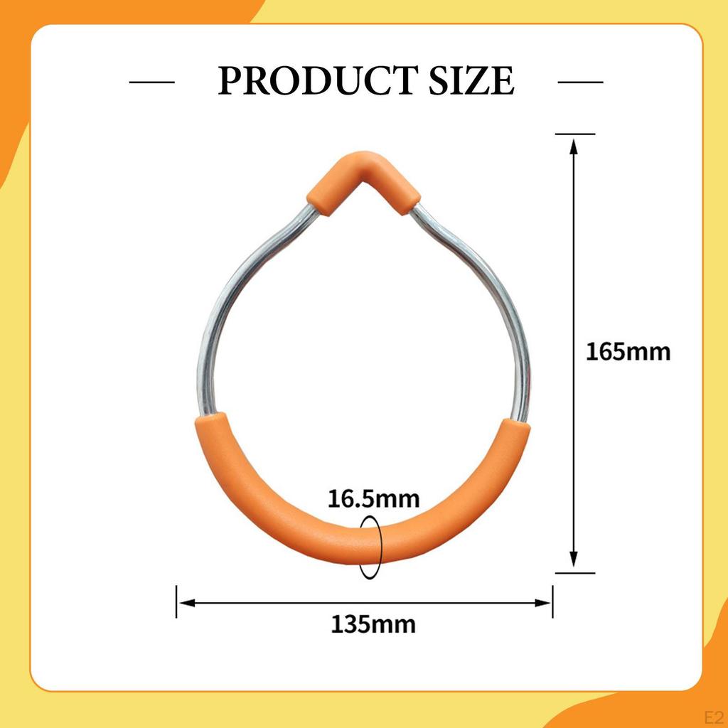 Trapeze Swing Bar with Rings Hanging up to 150kg for Children Fitness Kids