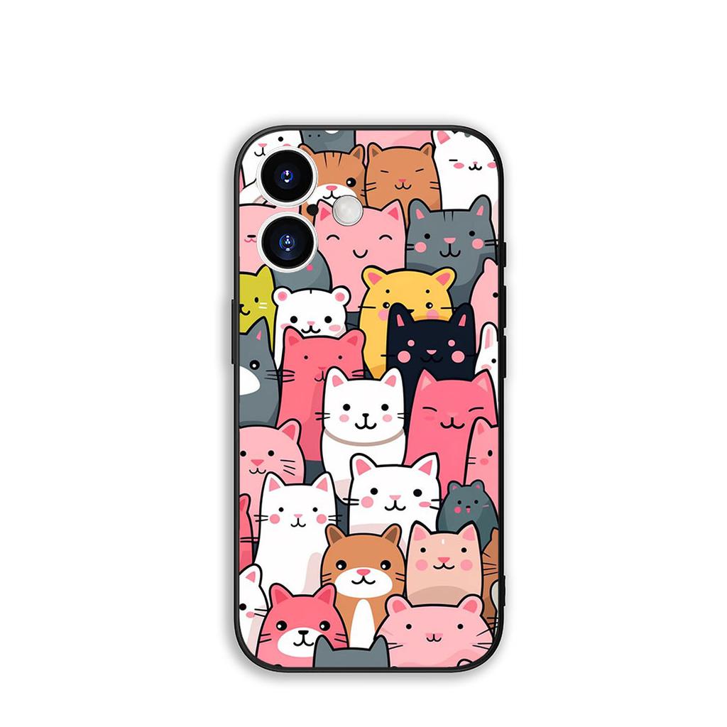 For Xiaomi Poco X7 X6 X5 F7 F6 F8 Ultra F5 M6 M7 M8 Pro C85 C75 C65 C71 C61 Phone Cover Case Cartoon Kitten Cat Meow