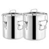 Airtight Stainless Steel Container for Storing Cooking Oil, Flour, Rice, Grains And Cereals