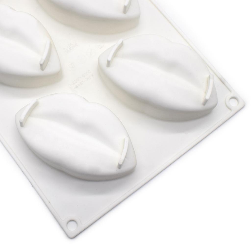 Cake Chocolate Clay Soap Decorating Cute Lips Shape Handmade Candle Resin Craft