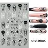 1PC Instagram-worthy Miniature Cartoon Aurora Ribbon Bow Nail Sticker, Nail Art Sticker, Holiday Gift