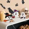 Halloween Ghost Wooden Ornaments, Ghost Festival Atmosphere Interior Decoration Desktop Wooden Crafts