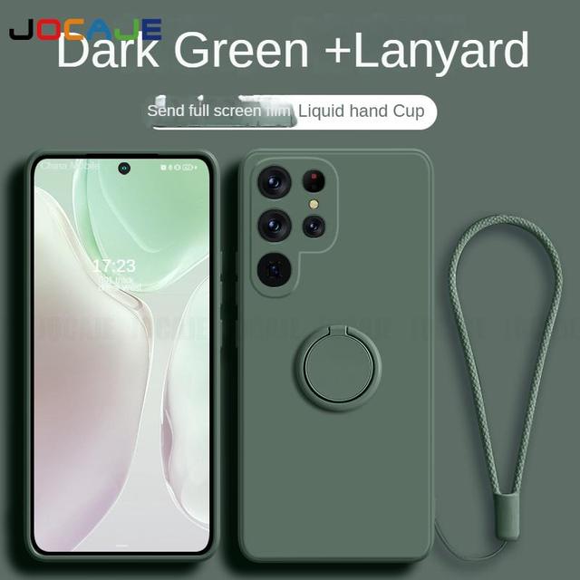 Жидкий силиконовый ремешок с кольцом-подставкой — фото 10