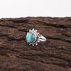 Blue Copper Turquoise Handmade Gemstone Ring, 925 Solid Sterling Silver Ring Adorable Jewelry, For Engagement Gift