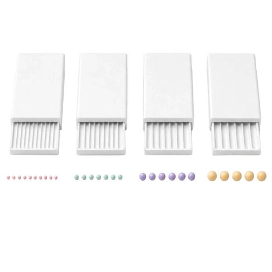 Miniature Decor Clay Tool 4Pcs 3D Print Gel Ball Maker Tools, Nail Art Bead Roller for Flowers, Reusable Machine 2/3/4/5 Mm Sphere Shaper Round