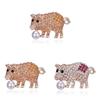 Animal Series Brooch Pendant With Rhinestones For Women And Men