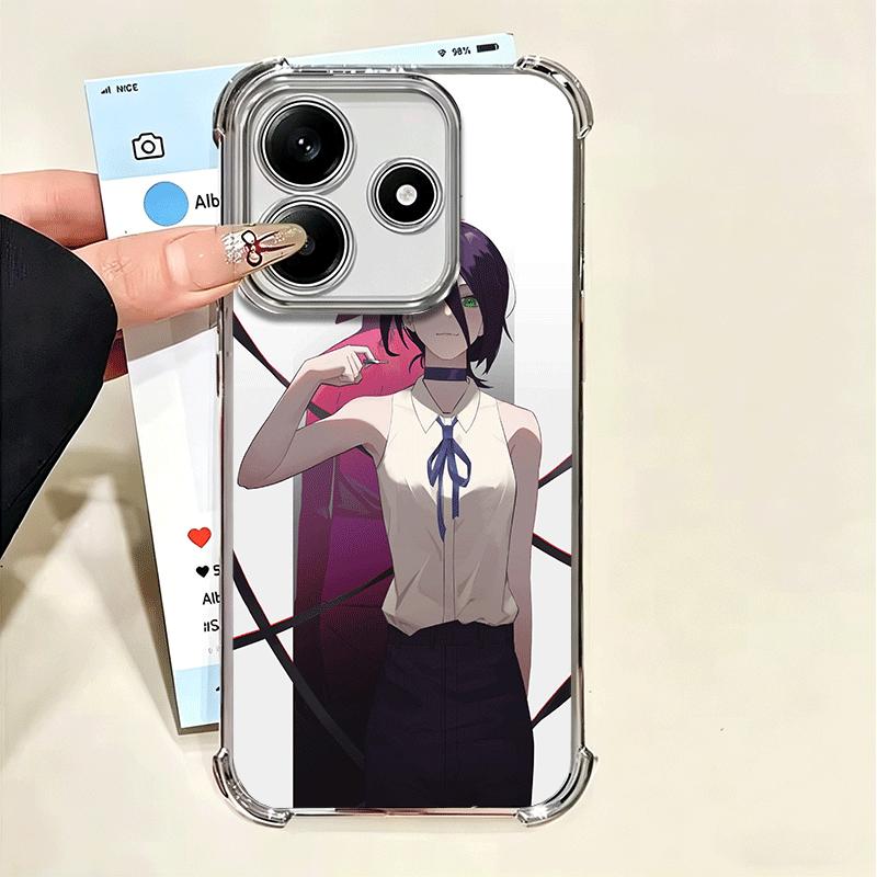 

Anime Character R-Reze CSM Soft Phone Case For Xiaomi Poco X7 X8 Pro Max X6 X5 X3 F8 Ultra F7 M8 M7 M5S Redmi 15C 15A 15 14C 13C Xiaomi Poco F8 Ultra