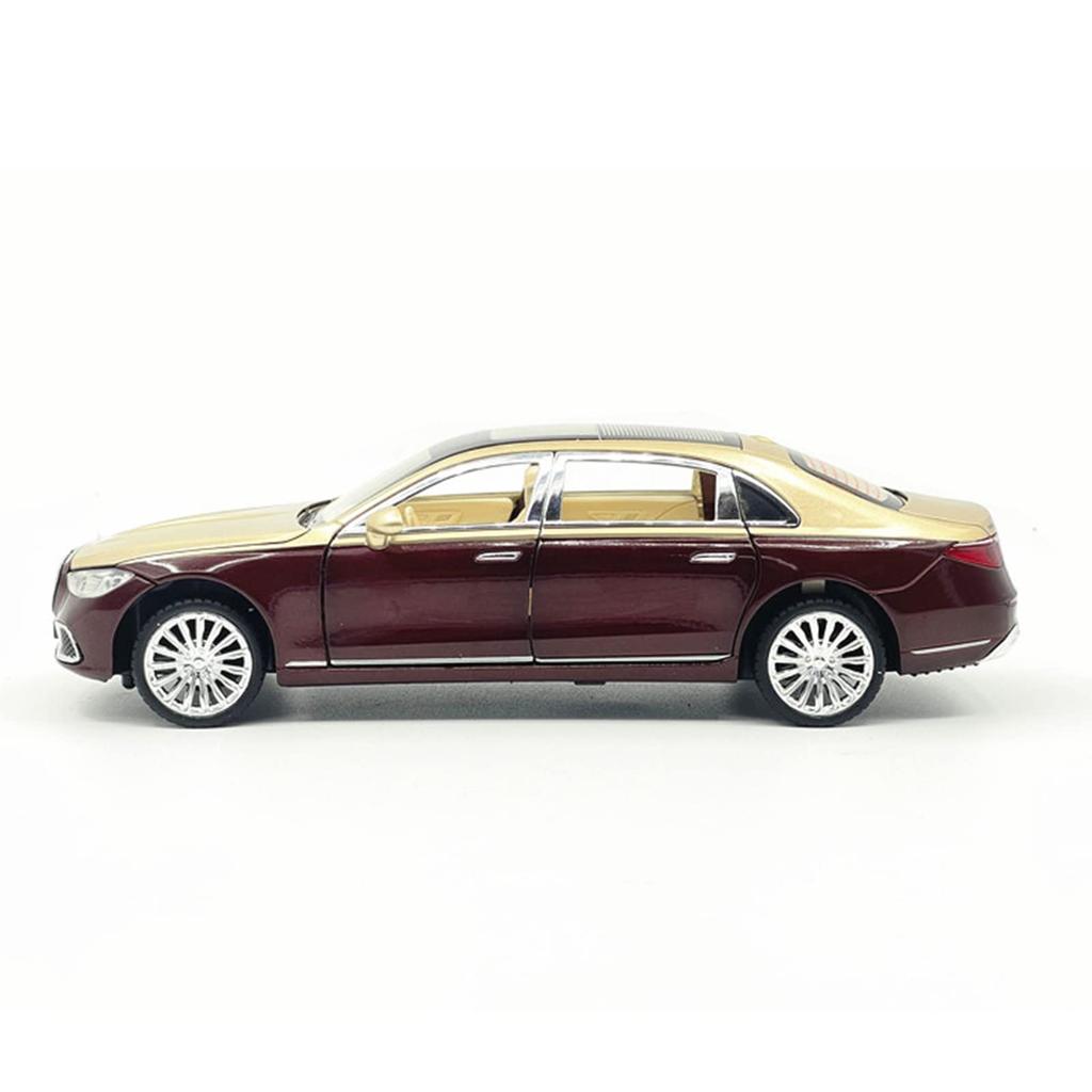 Benz Maybach S680 Sound Light Alloy Metal Car Model Gift Collection Model Car Gift Present & 1/24