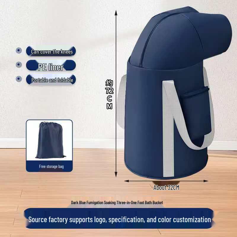 Foldable Portable Foot Spa Basin - Compact Foot Soak Bag for Home & Dorm Use