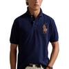 Polo Ralph Lauren Classic Fit Vienspalvis su arkliuko logotipu trumpomis rankovėmis Polo marškinėliai Vyriški viršutiniai drabužiai Tamsiai mėlynas 710958776-001