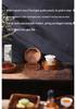 Walnut Zisha Teapot Mat: Small Water Storage Tray for Japanese Tea Brewing