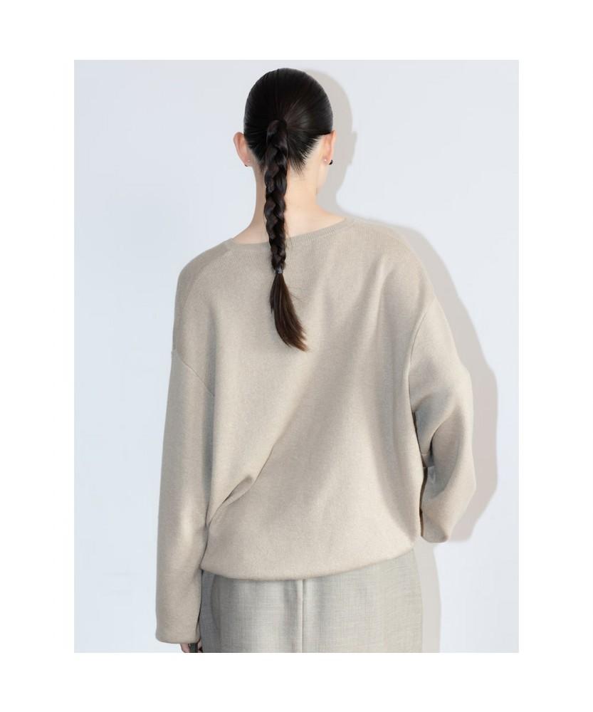 Diaepeocheo Aperture Boxy Knit Top Beige (Ta6251A04A)