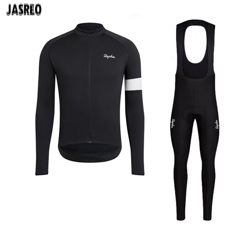 Men Women Cycling Jersey Set Long Sleeve Breathable Mountain Road Bike Sportswear