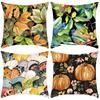 New Pillowcase Green Plant Leaves Butterfly Printed Pillow Home Sofa Cushion Cover