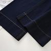 Women's 2025 Dark Blue High-Waisted Straight-Leg Jeans - Loose, Floor-Length Wide-Leg Pants for Spring