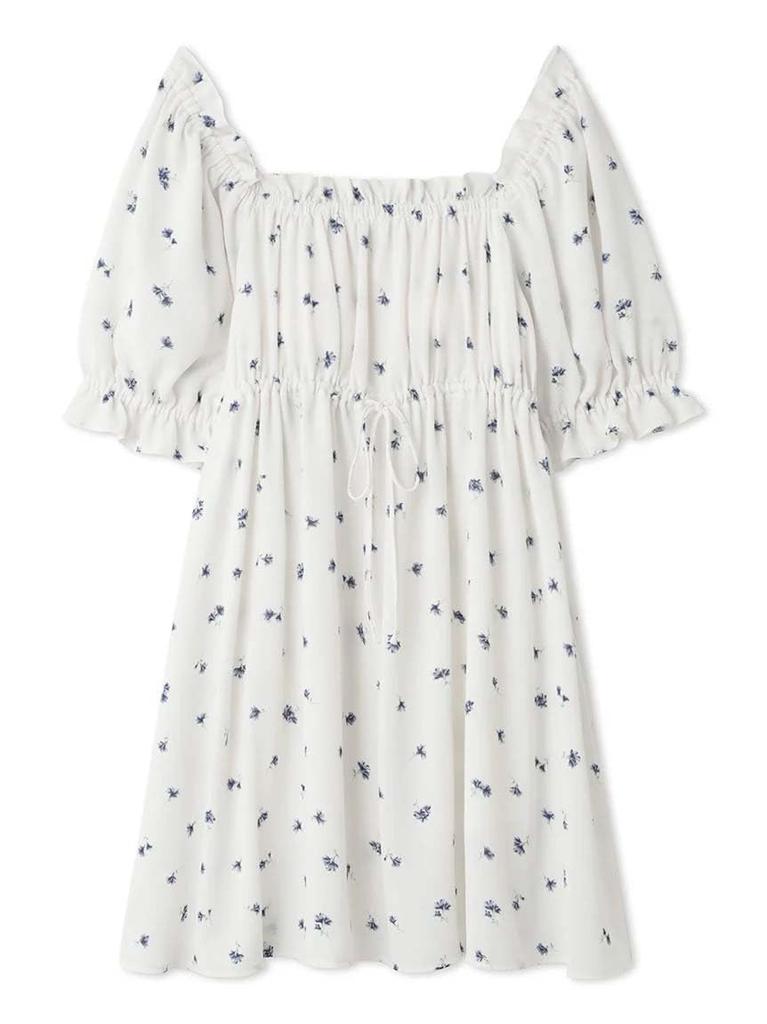 Gelato Pique Small Floral Print Dress PWFO242299 BLU Women's