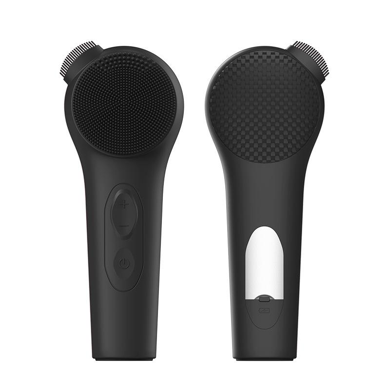 

Электрический многофункциональный силиконовый очищающий прибор очищает черные точки, бьюти-массаж, средство для умывания лица, банная щетка чёрный