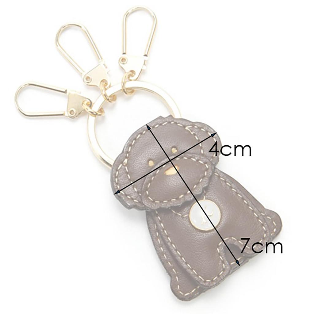 Kitamura Standing Keychain, NH0706, Dog, Unique, BeigeCamel Stitch, 50611