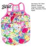 Breathable Dog Clothing Floral T-Shirt Sleeveless Girl Shirt