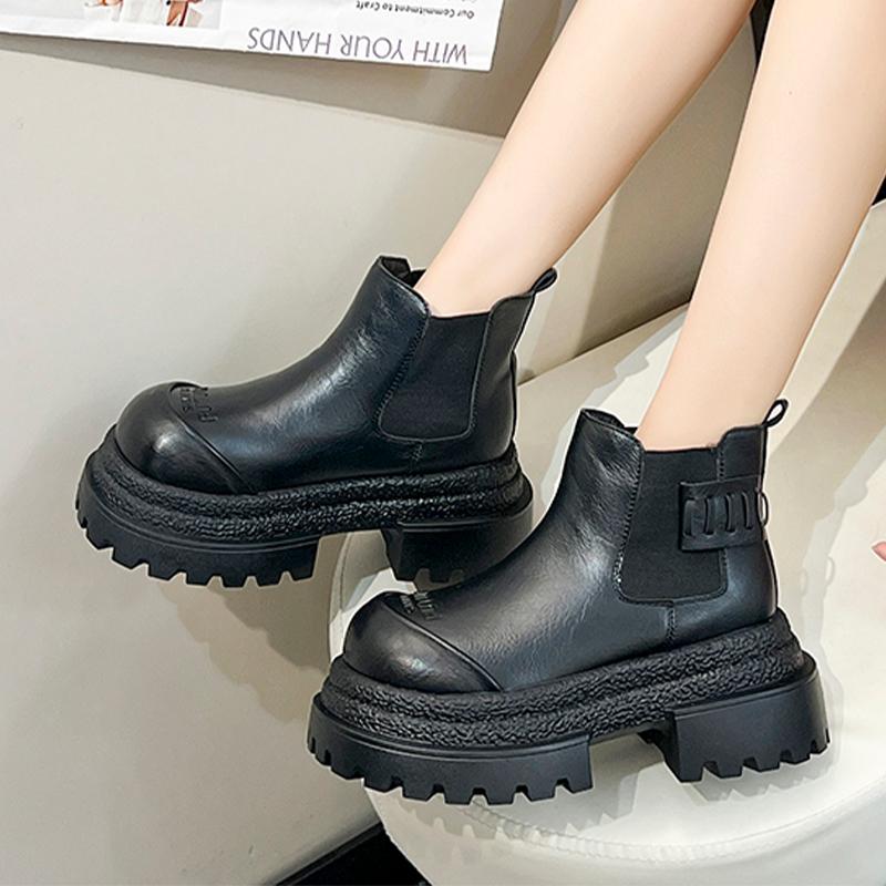 High Heels Ankle Women Boots Fashion Casual Platform Shoes  Winter New Sport Motorcycle Boots Cozy Retro Designer Boots Lady