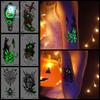 Rikalong Cross-border Halloween Luminous Temporary Spider Tattoo Stickers - Realistic & Scary Designs