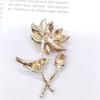Enamel Lotus Brooch High-end Niche Flower Brooch High-end Retro Pin Accessories Clothing Batch Female
