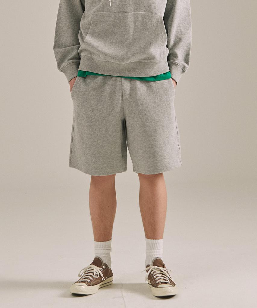 BASIC HOUSE Uni Basic Shorts Melange Grey Lyhp3101