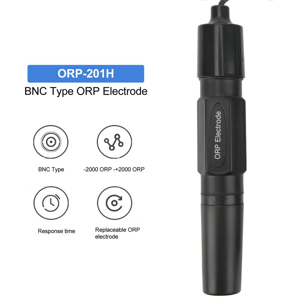 ORP 201H Probe Electrode Replaceable BNC Socket Probe for ORP Tester Meter Controller