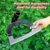 Shovel-shaped Hollow Hoe Weeding Rake Labor-saving Steel Weeding Hoe for Farm Gardening Soil Loosening Tools