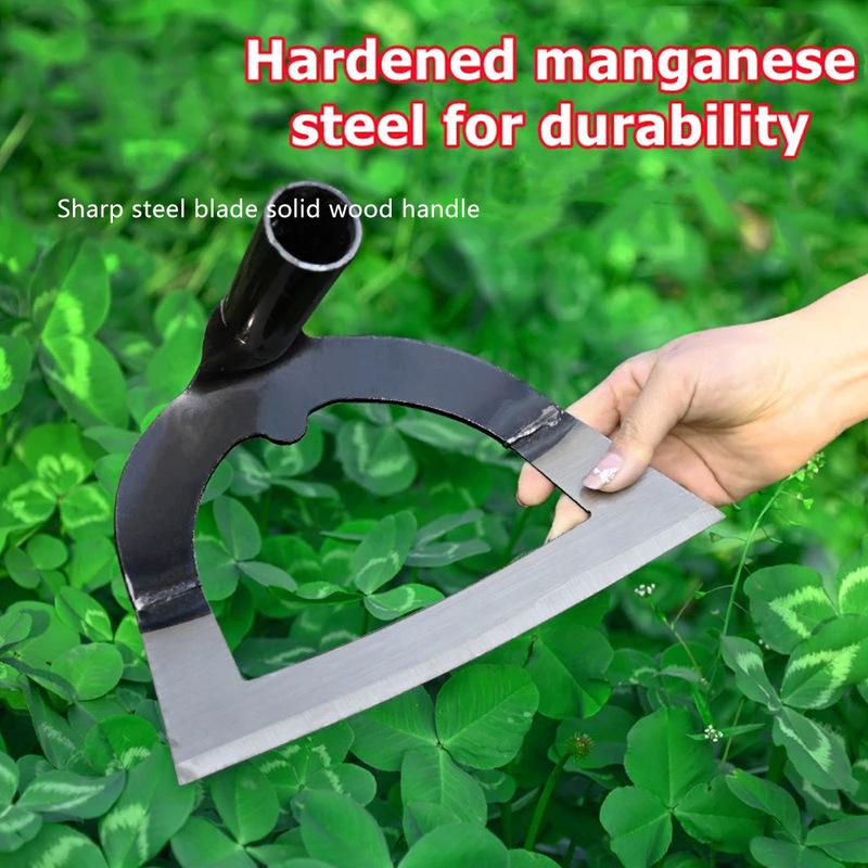 Shovel-shaped Hollow Hoe Weeding Rake Labor-saving Steel Weeding Hoe for Farm Gardening Soil Loosening Tools