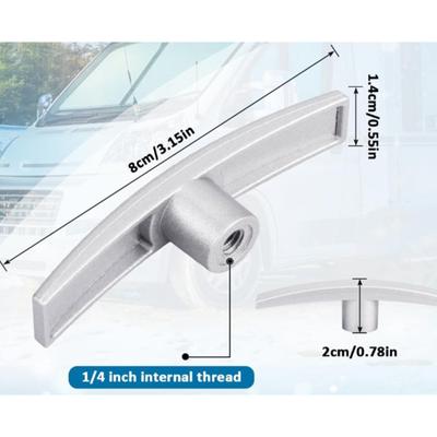 2 PCS RV Waste Valve Handles T10036MN Replacement for Camco Valterra Camper Dump Valve T Handles