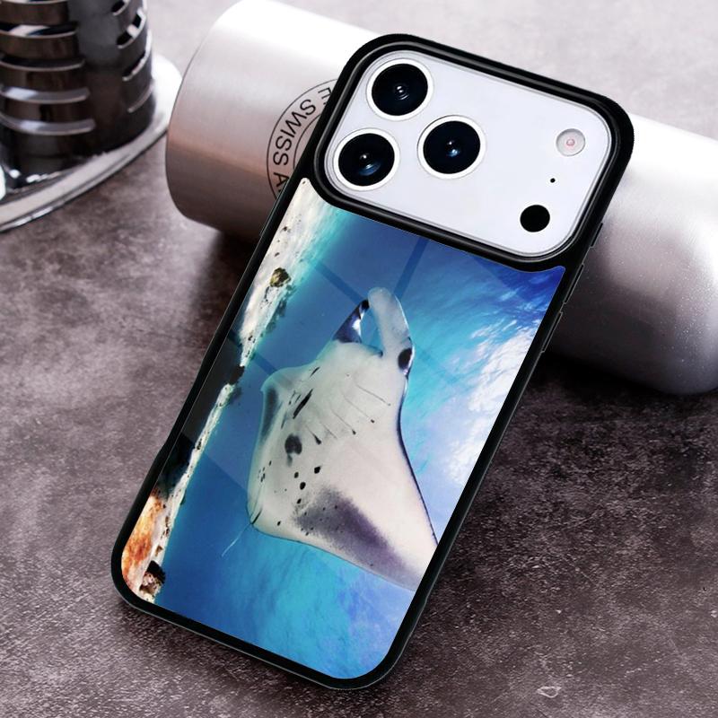 Animal Manta Ray Phone Case For iPhone 17 16 15 14 13 12 11 Pro Max Plus 17Air Soft Silicone Cover