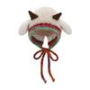 Cute Christmas Antler Hat, 2-in-1 Winter Warm Knitted Reindeer Beanie Beret Plush Earflap Skull Caps Christmas Holiday Dress Up