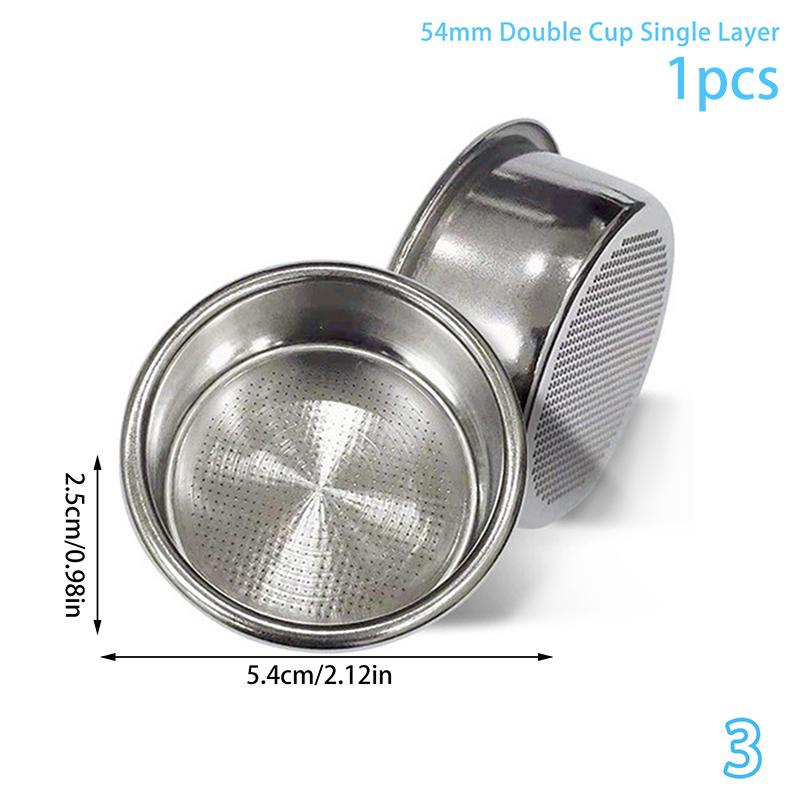 51/54/58mm Náhradní košík kávového filtru Nerezový bezdnový portafiltr Espresso filtrační příslušenství Baristický nástroj