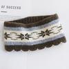 Maillard Knitted Headband Wide Edge Women's Autumn and Winter Warm Forehead Headdress Headband Headband Wool Headscarf