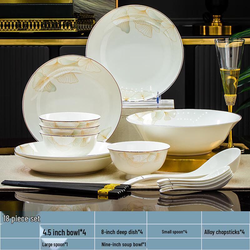 

Jingdezhen Ceramic Dinnerware Gift Set 18-Piece Set