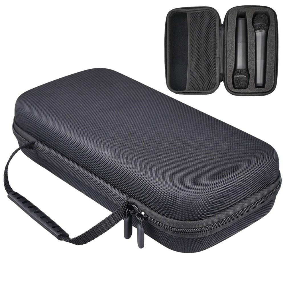 

Shockproof Wireless Karaoke Carrying Case EVA Packaging Box Microphone Storage Handbag