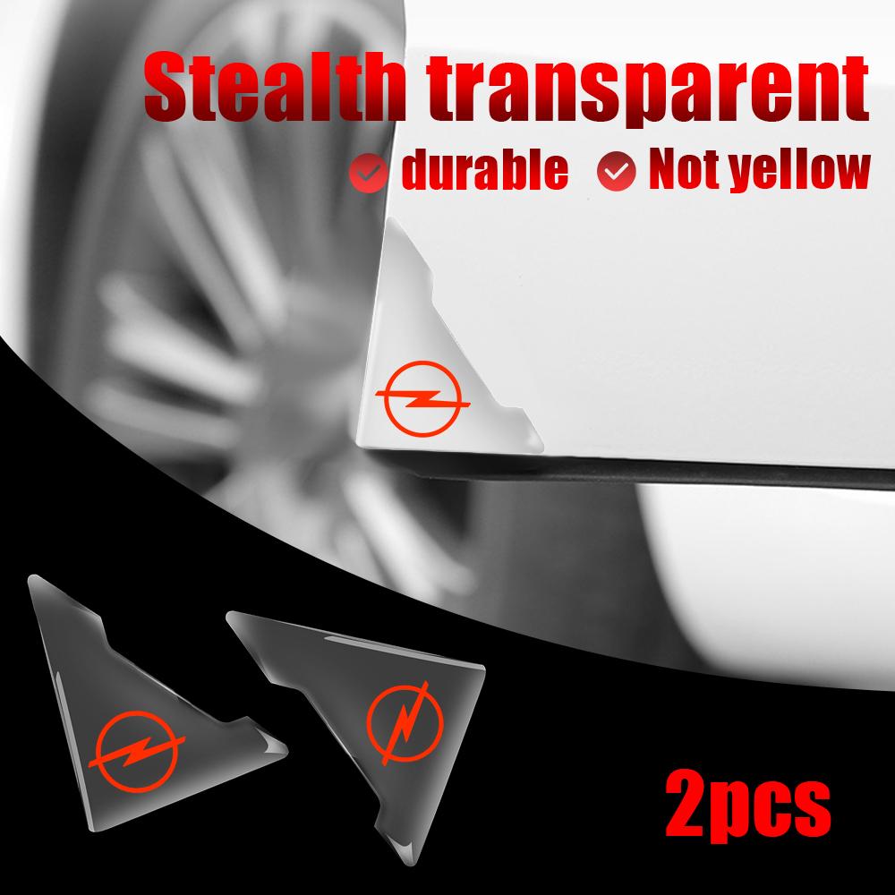 AABEB1 Transparent Car Door Corner Cover Anti-collision Protector Sticker Accessories For Opel Opc Astra Corsa Zafira Insignia Mokka
