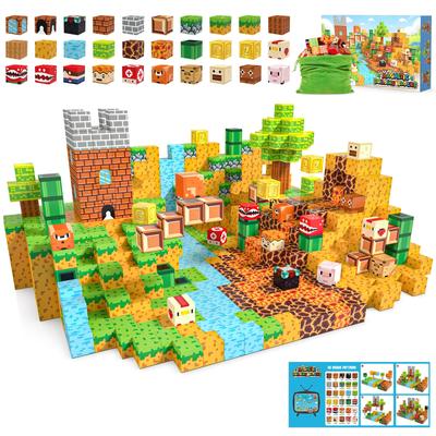 Fuwidvia Magnetic Blocks - 100 Magnetic Cubes, Magnetic Building Blocks STEM Montessori Sensory Toys for 3 4 5 6 7 8-13 Years Boys Girls Birthday Kids