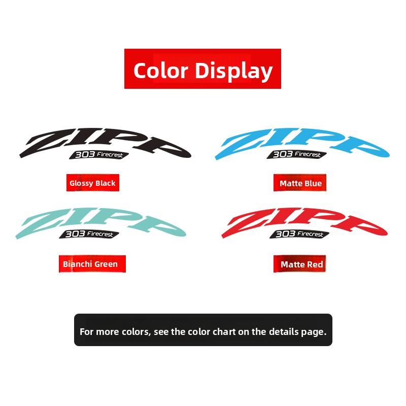 2019 Zipp Firecrest Rennrad-Laufradsatz Farbwechsel-Aufkleber Zipp 303 404 808 Ersatzteil Fahrrad Radsportausrüstung Aufkleber