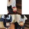 Canvas Bucket Bag For Women With Drawstring Closure And Inner Zipper Pocket For Daily Use