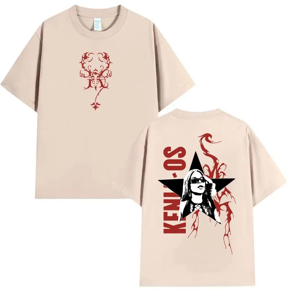 Singer Kenia Os Album Tour 2026 Graphic T Shirts Men Women Hip Hop Pop Music Short Sleeve T-shirt Vintage Cotton Tees Streetwear