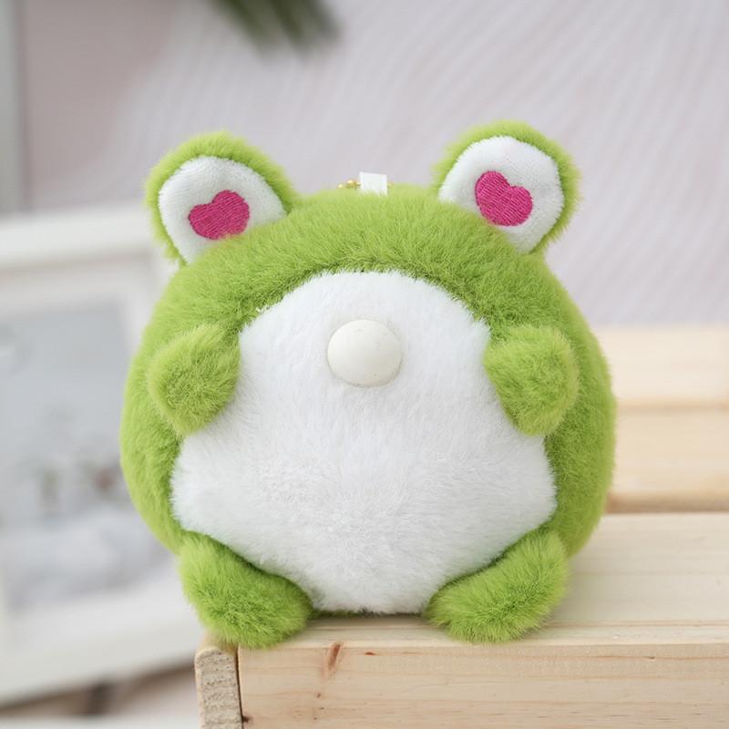 Adorable Keychain Cute Frog Bubble Blowing Accessory Girls Backpack Charm