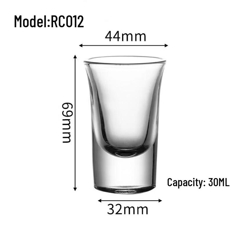 Thick Bottom Glass Shot Glasses Set