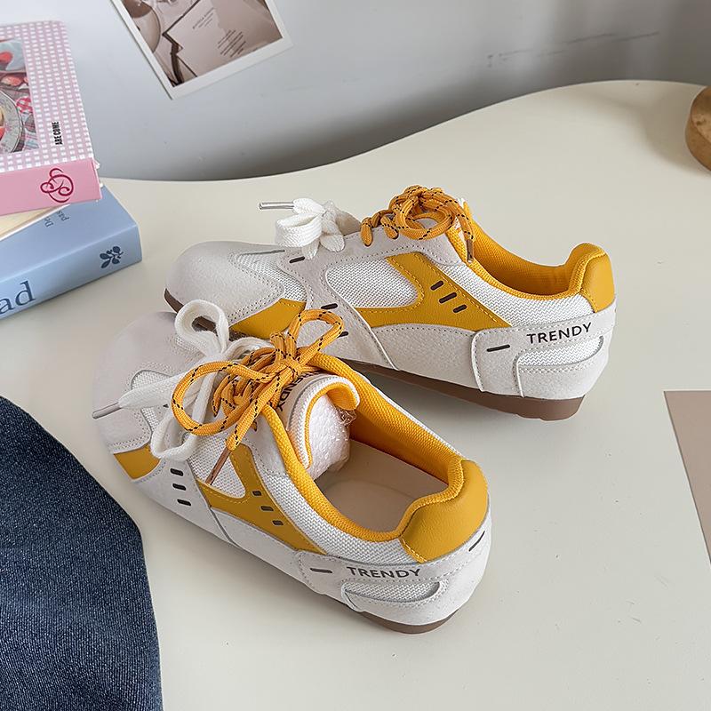 

Fashion 2025 Ladies Agan Sports Shoes Thick Sole Breathable soft-soled Shoes Leisure Vintage Derby shoes Girls Flats Shoes 35