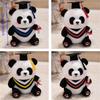 Soft Stuffed Animal Toy Cute Doctor Hat Panda Doll Plush Panda Ornaments  Students Gift
