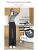 Women's Casual Ice Silk Pleated High-Waisted Pants - Summer Petite, Thin & Slimming Suit Pants