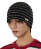 Opeunyadeu(Owai) Stripe Metal Beanie - Black