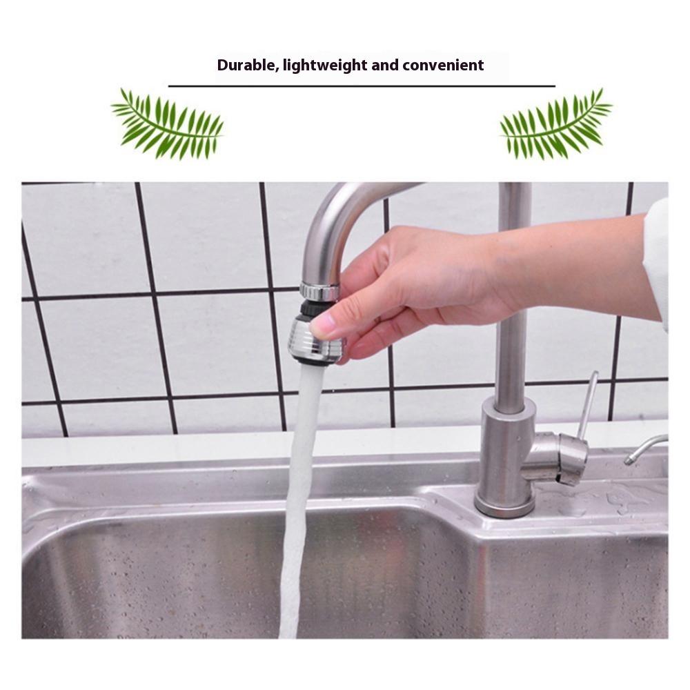 Kitchen Faucet Aerator Extender Sink Basin Tap 360 Degrees Swivel Splash-Proof Nozzle